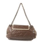 Chanel Brown East West Accordion Flap
