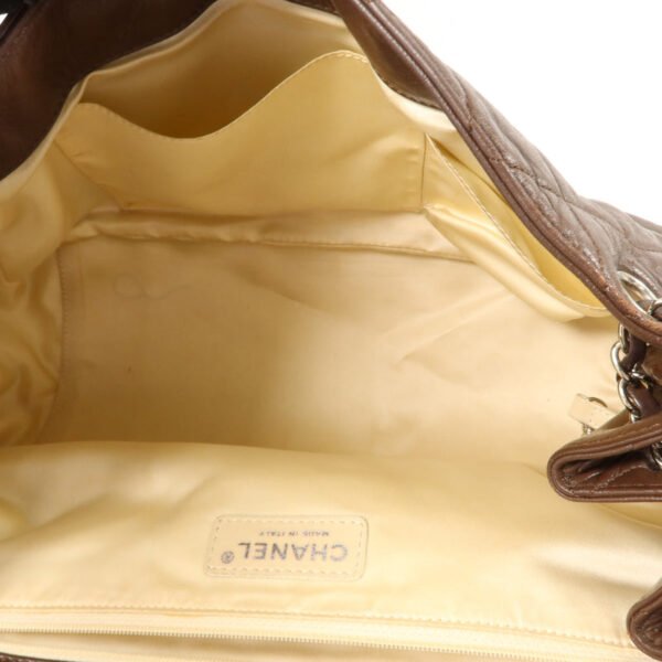 Chanel Brown East West Accordion Flap