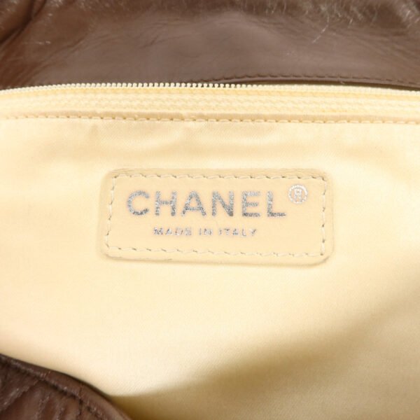 Chanel Brown East West Accordion Flap