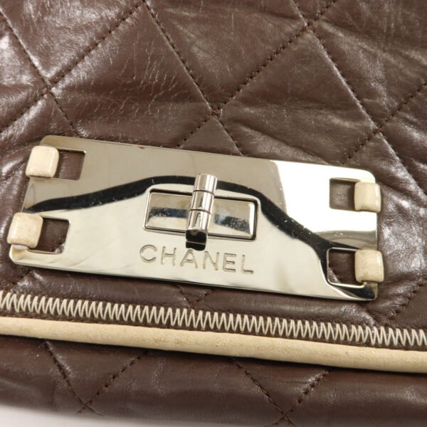 Chanel Brown East West Accordion Flap
