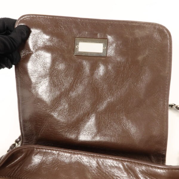 Chanel Brown East West Accordion Flap