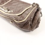 Chanel Brown East West Accordion Flap