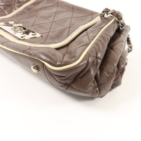 Chanel Brown East West Accordion Flap