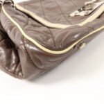 Chanel Brown East West Accordion Flap