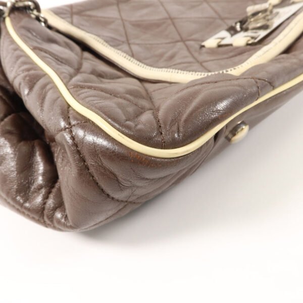 Chanel Brown East West Accordion Flap