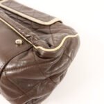 Chanel Brown East West Accordion Flap