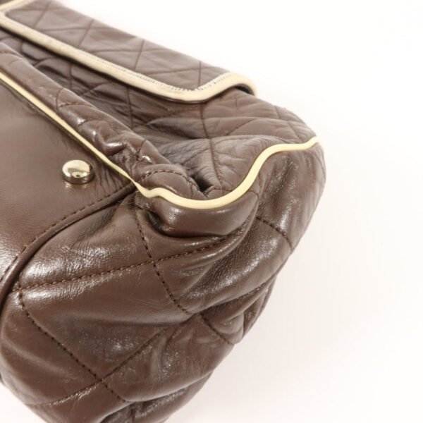 Chanel Brown East West Accordion Flap