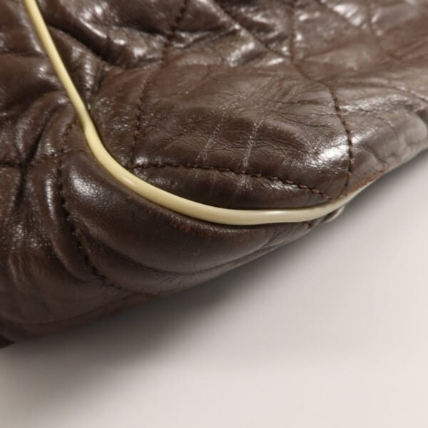 Chanel Brown East West Accordion Flap