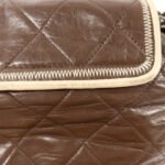 Chanel Brown East West Accordion Flap