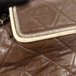 Chanel Brown East West Accordion Flap