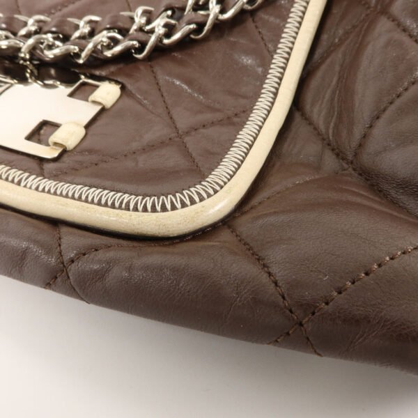 Chanel Brown East West Accordion Flap