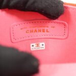 Chanel Red Jersey Mini Flap Clutch Chain