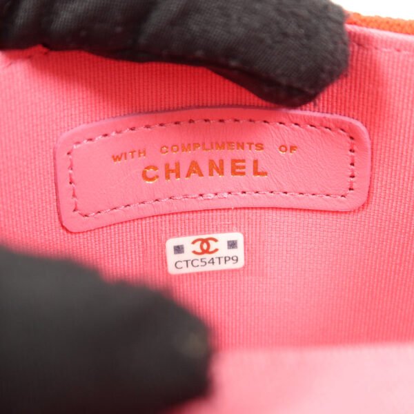 Chanel Red Jersey Mini Flap Clutch Chain