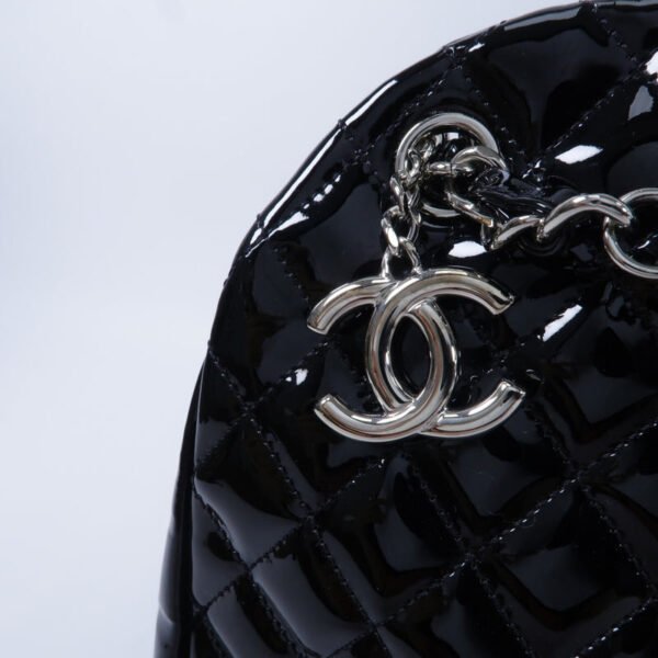 Chanel Black Just Mademoiselle Bowling Shoulder Bag