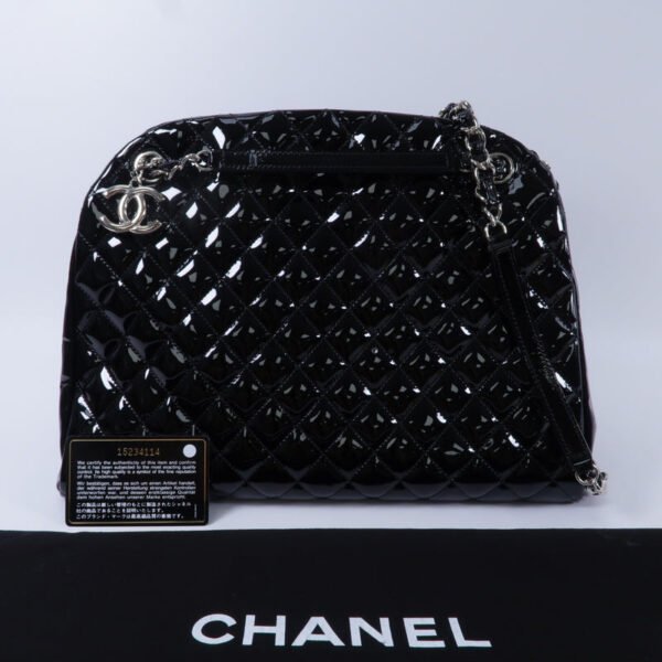 Chanel Black Just Mademoiselle Bowling Shoulder Bag