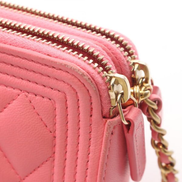 Chanel Pink Le Boy Lambskin WOC