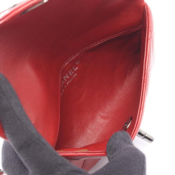 Chanel Red Matelassé Chain Shoulder Bag