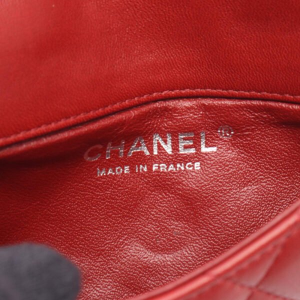 Chanel Red Matelassé Chain Shoulder Bag