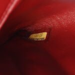 Chanel Red Matelassé Chain Shoulder Bag