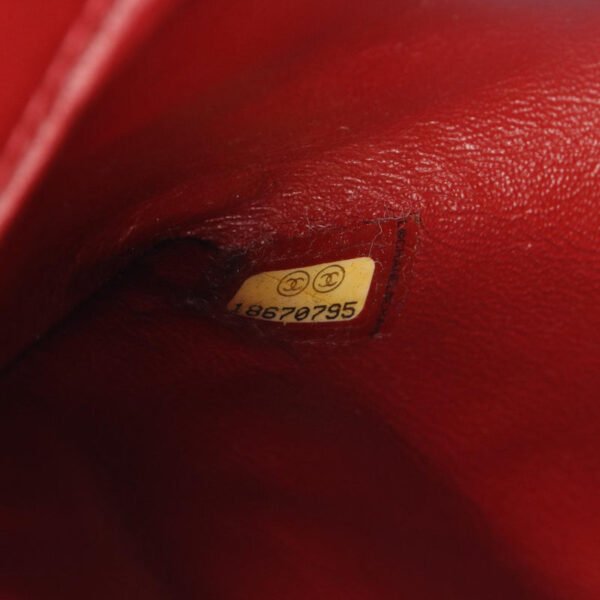 Chanel Red Matelassé Chain Shoulder Bag