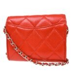 Chanel Red Vintage Cavier CC Mini Chain Cross-body Bag