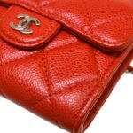 Chanel Red Vintage Cavier CC Mini Chain Cross-body Bag