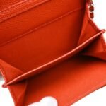 Chanel Red Vintage Cavier CC Mini Chain Cross-body Bag