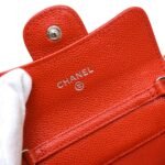 Chanel Red Vintage Cavier CC Mini Chain Cross-body Bag