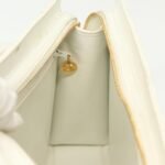 Chanel White Quilted Caviar Chain Shoulder Bag