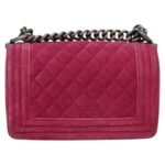 Chanel Pink Velvet Le Boy