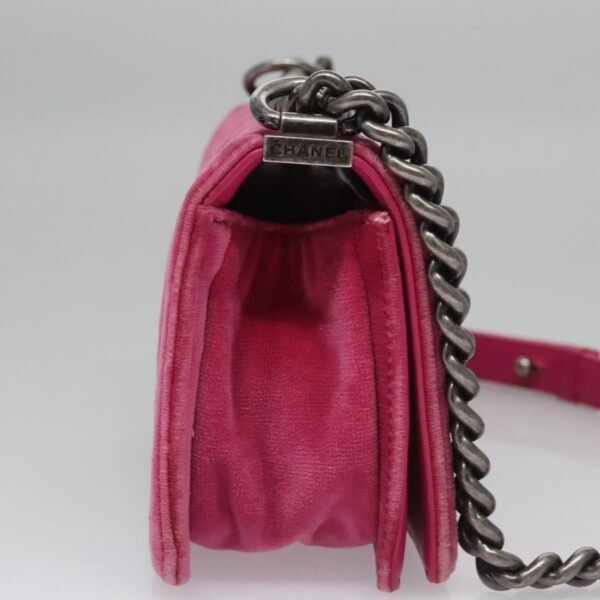 Chanel Pink Velvet Le Boy