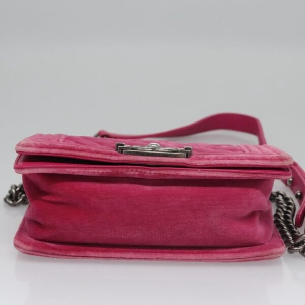 Chanel Pink Velvet Le Boy