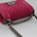Chanel Pink Velvet Le Boy