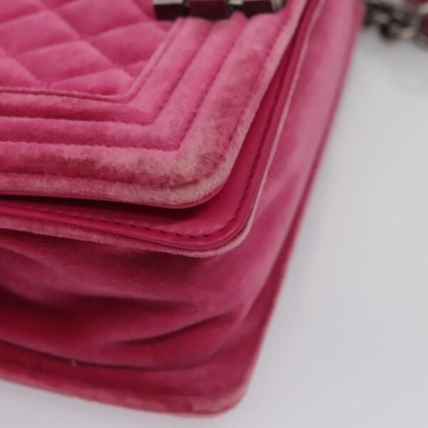 Chanel Pink Velvet Le Boy