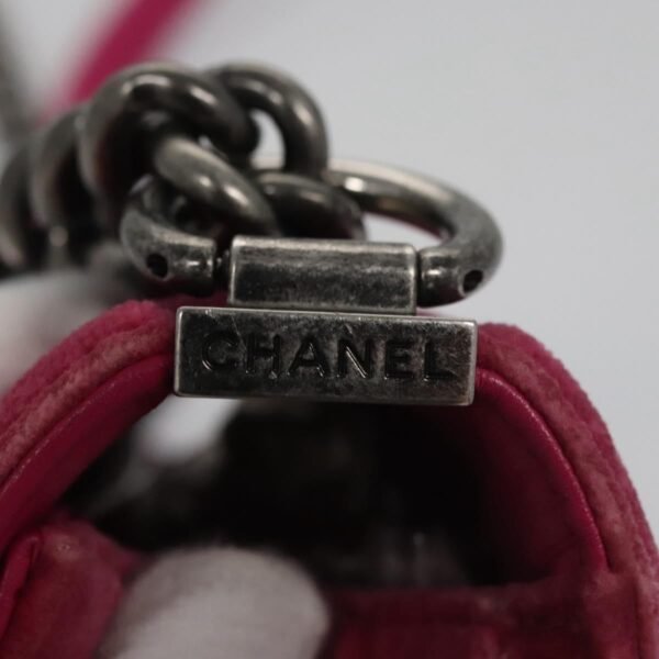 Chanel Pink Velvet Le Boy
