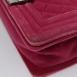 Chanel Pink Velvet Le Boy