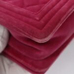 Chanel Pink Velvet Le Boy