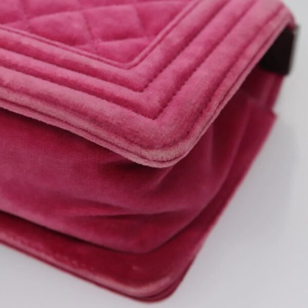 Chanel Pink Velvet Le Boy
