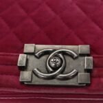Chanel Pink Velvet Le Boy