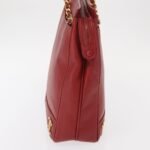 Chanel Red Vintage Metal CC Shoulder Bag