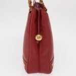 Chanel Red Vintage Metal CC Shoulder Bag