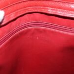 Chanel Red Vintage Metal CC Shoulder Bag