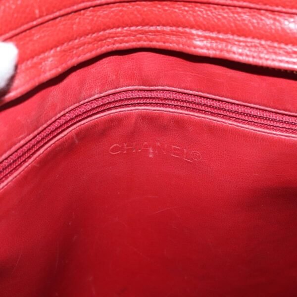 Chanel Red Vintage Metal CC Shoulder Bag