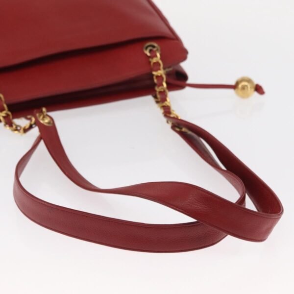 Chanel Red Vintage Metal CC Shoulder Bag