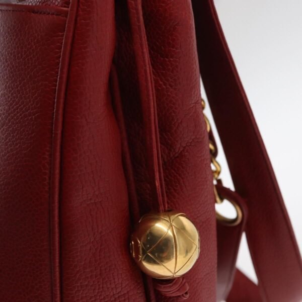Chanel Red Vintage Metal CC Shoulder Bag