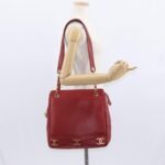 Chanel Red Vintage Metal CC Shoulder Bag