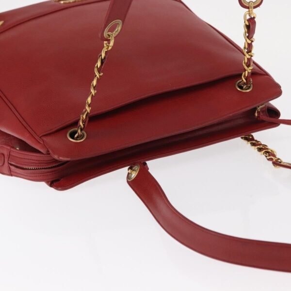 Chanel Red Vintage Metal CC Shoulder Bag