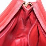 Chanel Red Vintage Metal CC Shoulder Bag