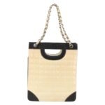 Chanel Patent Chocolate Bar Shopping Tote