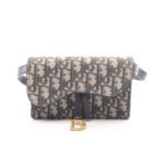 Dior Beige Saddle Oblique Belt Bag